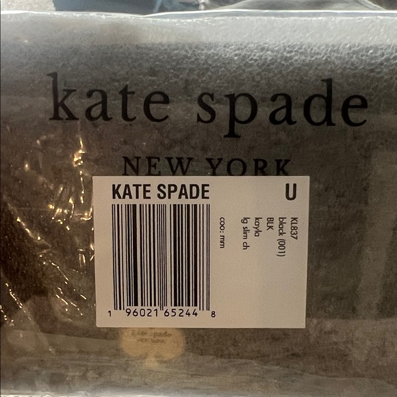NWT | Kate Spade Black | Kayla Large Slim Cardholder - Picture 6 of 6